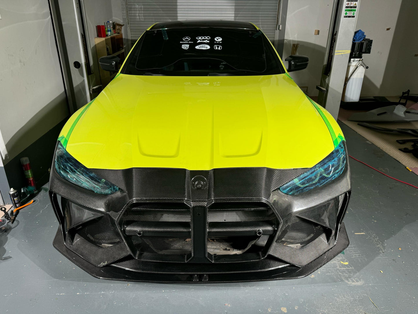 Full Carbon Fiber ADRO Style Front Bumper – BMW G80 M3 / G82 M4 (Gloss Twill or Forged) - Bimmermods