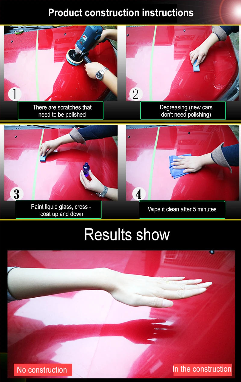 2Pcs 30ml 10H Anti-Scratch Auto Glass Ceramic Coat