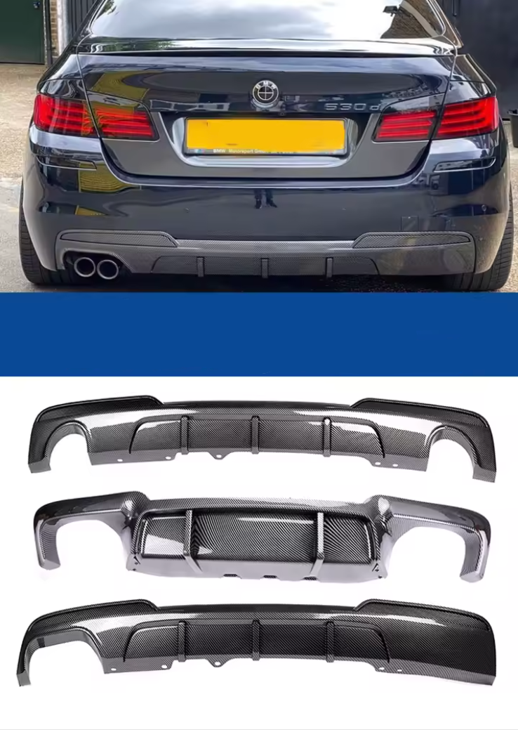 Rear Bumper Diffuser V Type/Competition/Diffuser For BMW 5 Series F10 F11 2010-2017 M Sport - Bimmermods