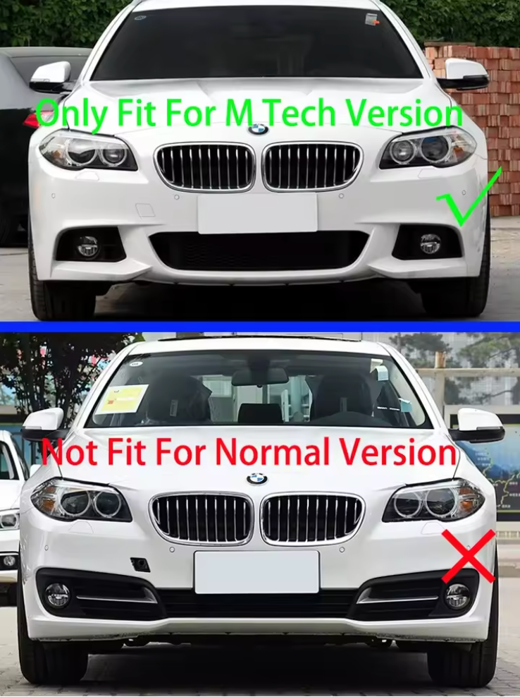 Rear Bumper Diffuser V Type/Competition/Diffuser For BMW 5 Series F10 F11 2010-2017 M Sport - Bimmermods