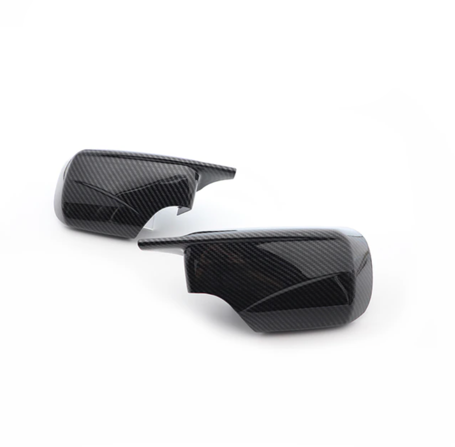 Carbon Fiber Pattern Black Side Mirror cover Caps Replacement for BMW E46 316i 318i 318d 320d 320i 325i 328i 330d 330i 1998-2005 - BimmerMods