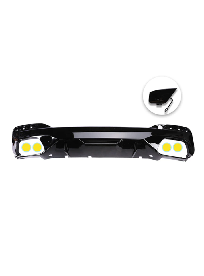 M5 Performance Competition CS Style Rear Bumper Diffuser For BMW 5 Series G30 G31 G38 2018-2022 530i 540i - BimmerMods