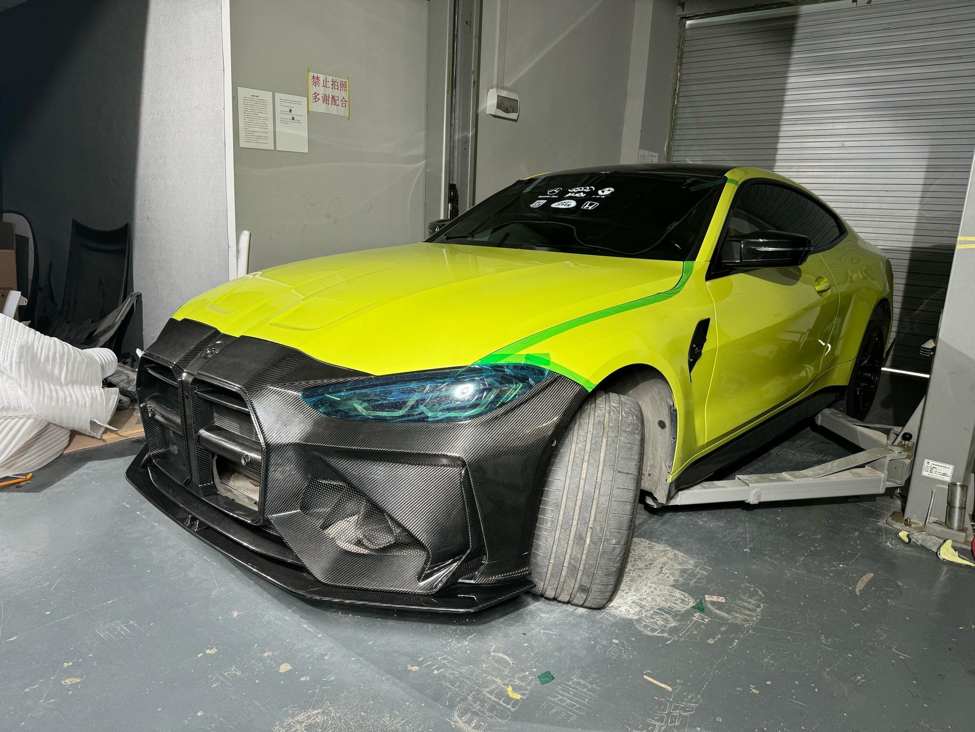 Full Carbon Fiber ADRO Style Front Bumper – BMW G80 M3 / G82 M4 (Gloss Twill or Forged) - Bimmermods