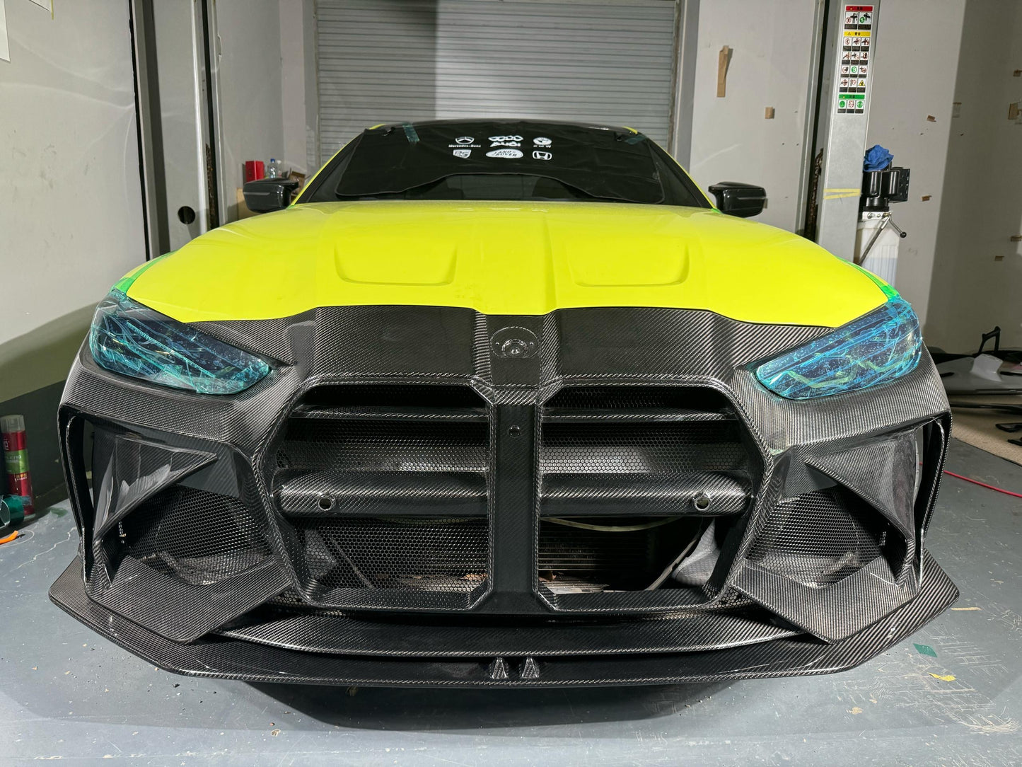 Full Carbon Fiber ADRO Style Front Bumper – BMW G80 M3 / G82 M4 (Gloss Twill or Forged) - Bimmermods