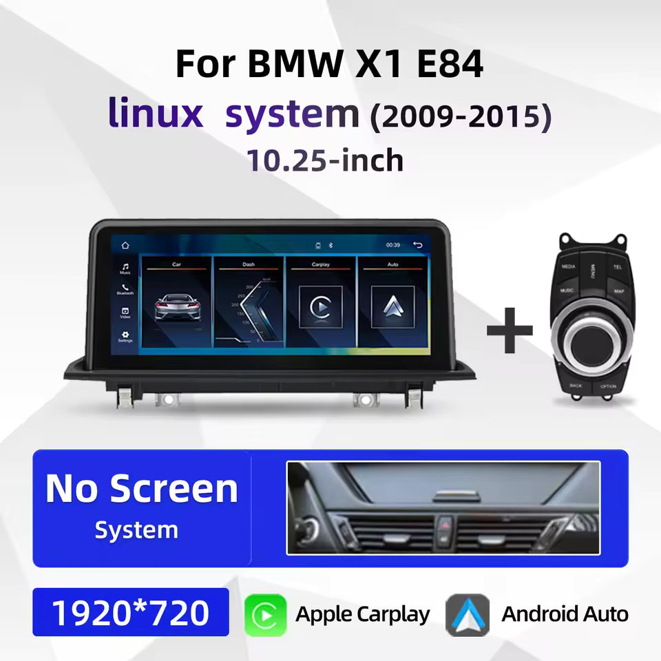 BMW X1 E84 Apple CarPlay & Android Auto Touchscreen Upgrade (CIC 2009–2015) – 8.8" / 10.25" / 12.3" Display - Bimmermods