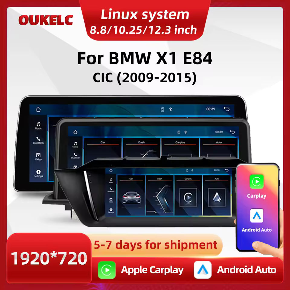 BMW X1 E84 Apple CarPlay & Android Auto Touchscreen Upgrade (CIC 2009–2015) – 8.8" / 10.25" / 12.3" Display - Bimmermods