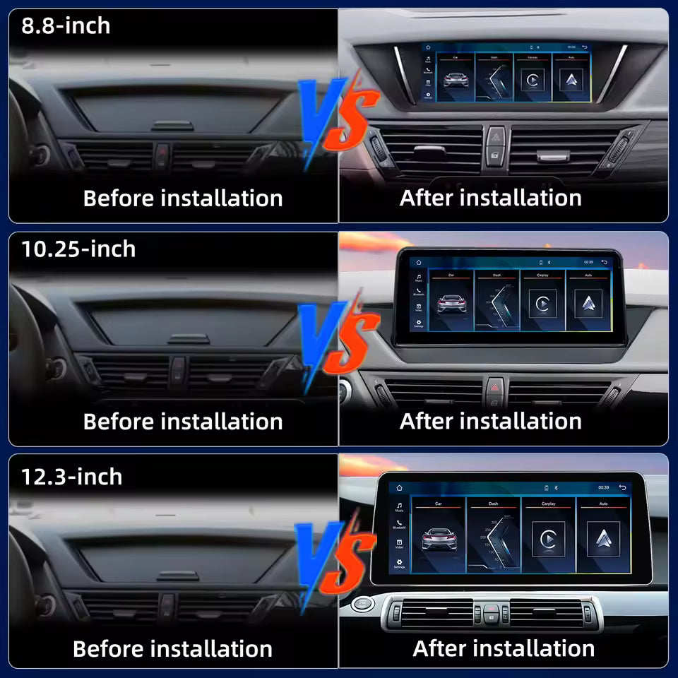 BMW X1 E84 Apple CarPlay & Android Auto Touchscreen Upgrade (CIC 2009–2015) – 8.8" / 10.25" / 12.3" Display - Bimmermods