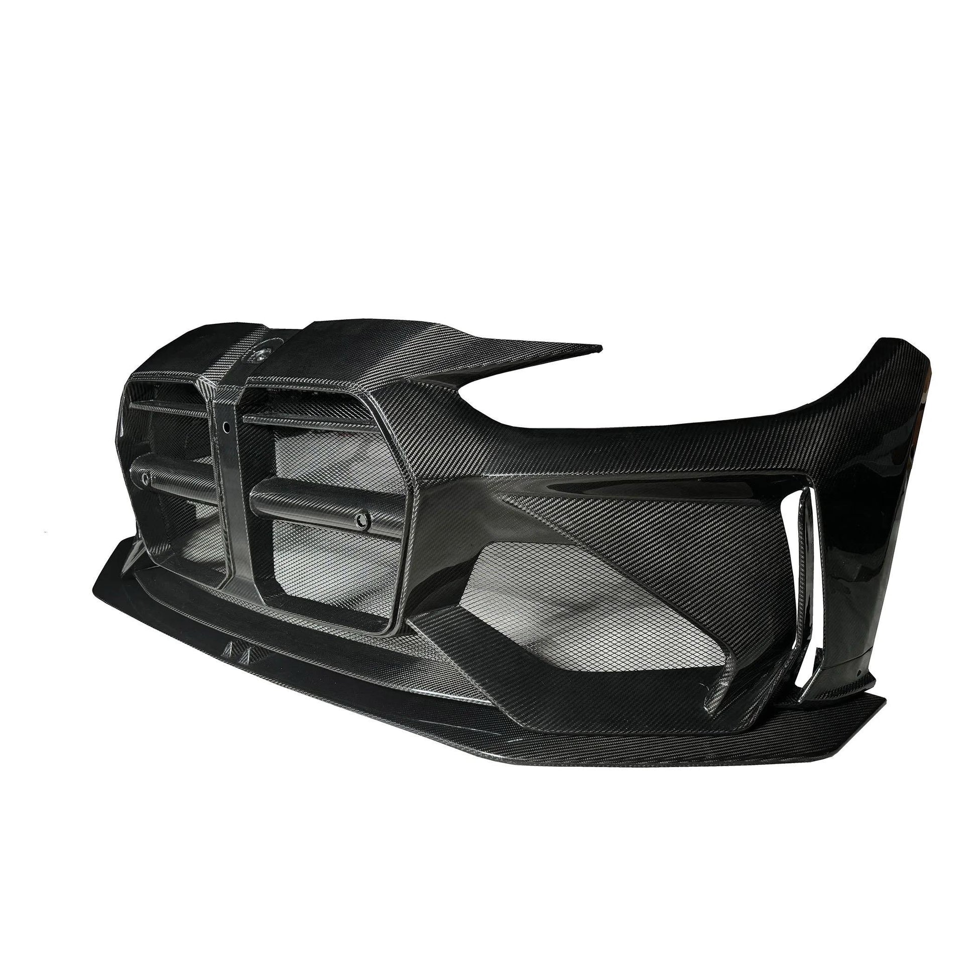 Full Carbon Fiber ADRO Style Front Bumper – BMW G80 M3 / G82 M4 (Gloss Twill or Forged) - Bimmermods