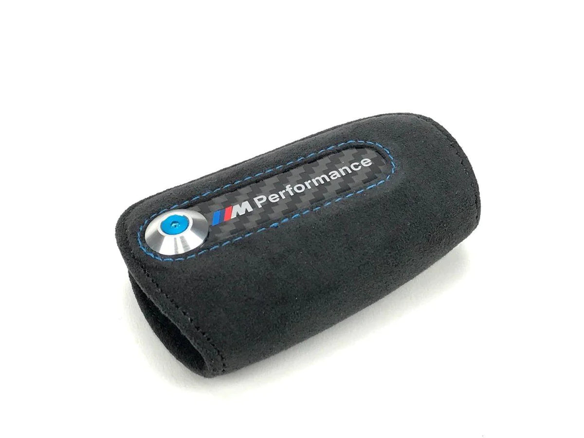 BMW M Performance Alcantara Keycase for BMW G30 G20 G22 G80 G82 G83 F90 F48 F39 F80 F82 F83 F87 F10 F06 F12 F13 F11 F32 F33 F36 F26 F30 F31 F25 F22 F23 F20 F21 G01 F15 F85 F16 F86 G05 - BimmerMods