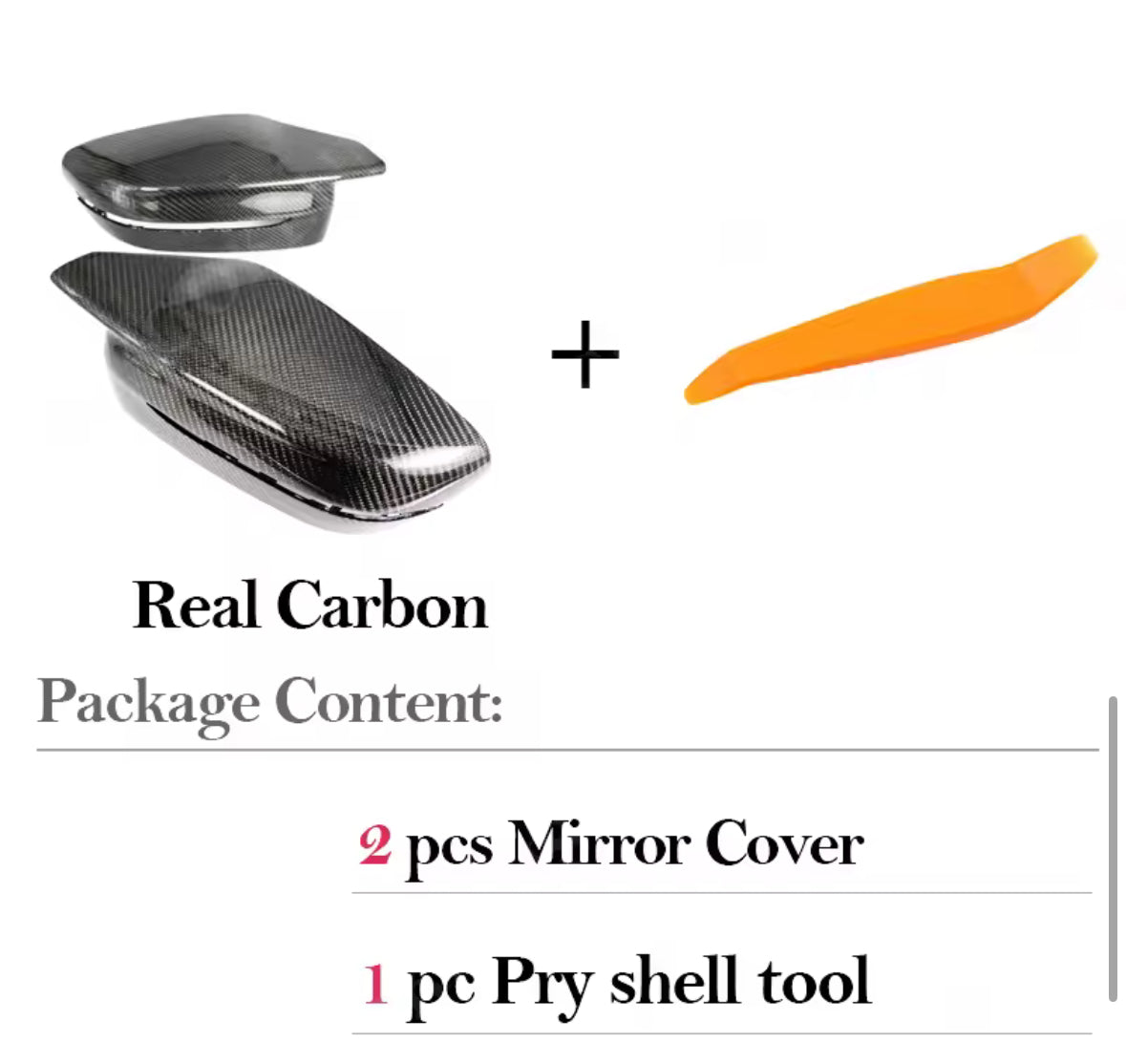 Real Carbon Fiber Mirror Caps – BMW G20 / G22 / G30 / G15 Style - Bimmermods