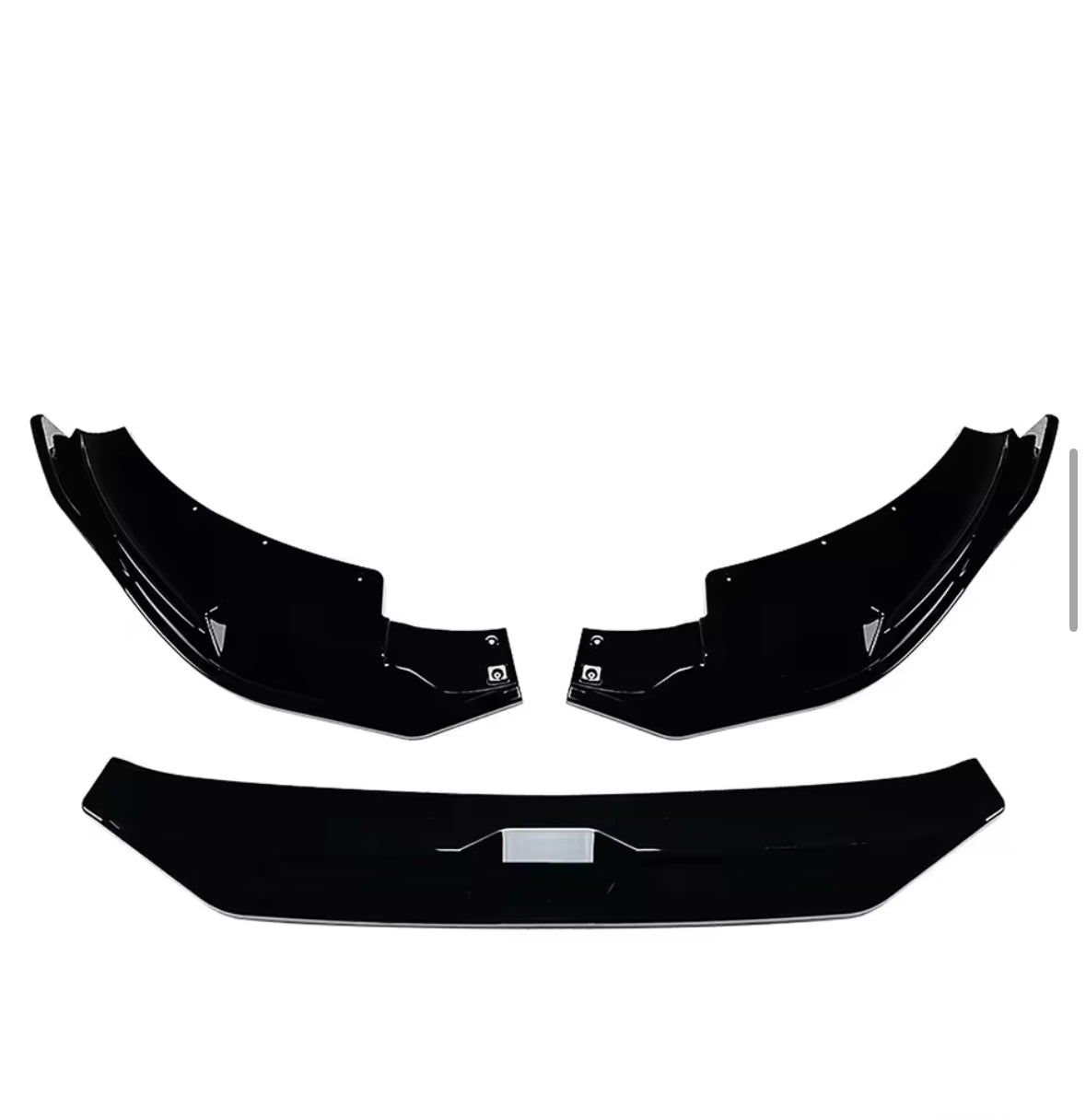 BMW F97 F98 X3M X4M Facelift Gloss Black Sport Style Front Splitter (2019-2024) - Bimmermods