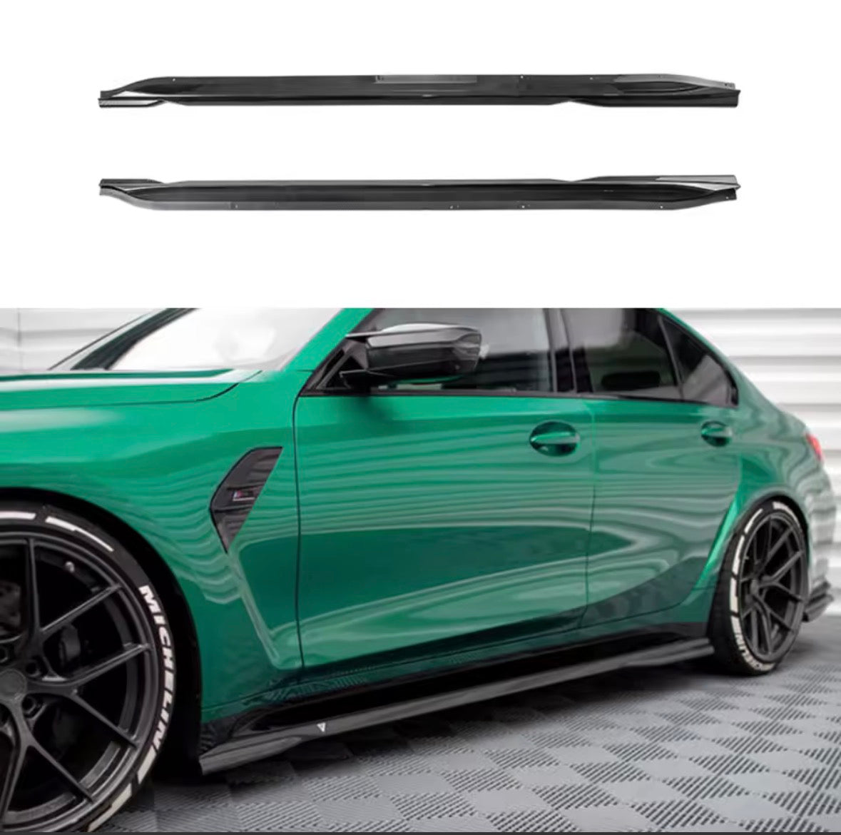 BMW G80 M3 / G82 M4 Performance Side Skirts (4-Piece Set) - Bimmermods
