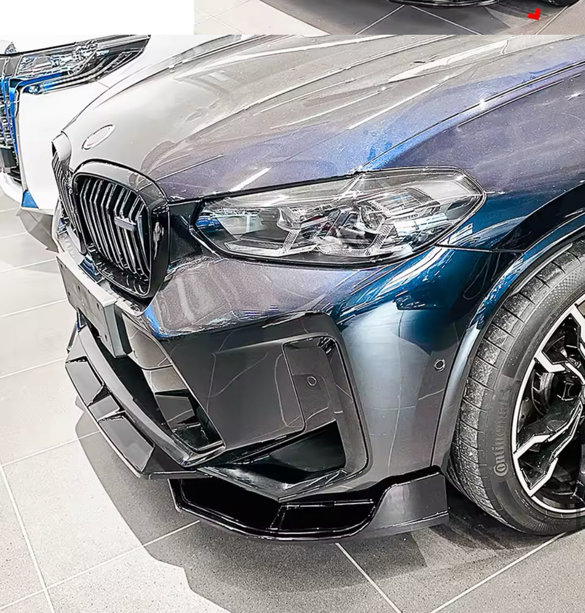 BMW F97 F98 X3M X4M Facelift Gloss Black Sport Style Front Splitter (2019-2024) - Bimmermods