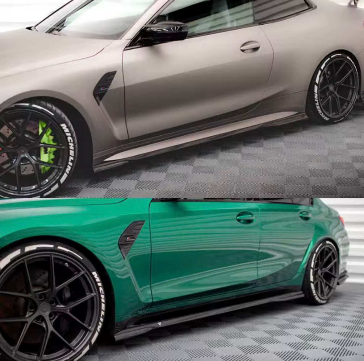 BMW G80 M3 / G82 M4 Performance Side Skirts (4-Piece Set) - Bimmermods