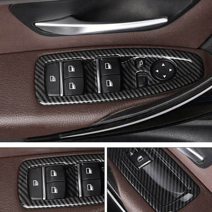 BMW Window Controls Carbon Fiber Trim For BMW F30 F31 F32 F36 3 4 Series 2013-2019 LHD - BimmerMods