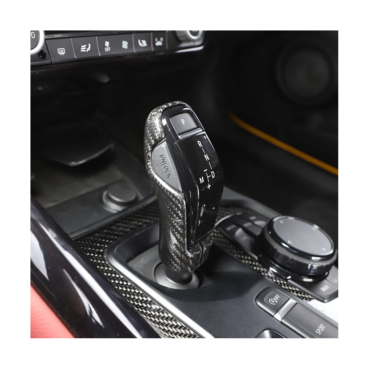 Dry Carbon Fiber Car Gear Shift Head Protective Back Cover For Toyota Supra GR A90 A91 MK5 2019-2022 - BimmerMods