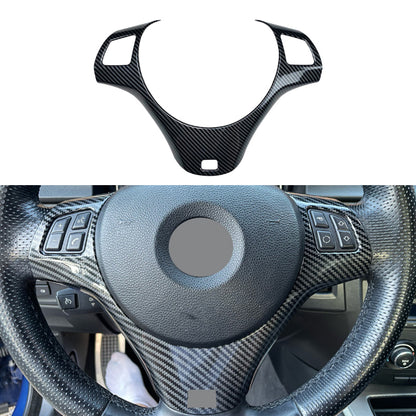 Carbon Fiber Car Steering Wheel Decorative Frame Moulding Sticker Strip Trim Cover For BMW 3 Series E90 E91 E92 E93 - BimmerMods