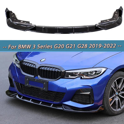 Front Bumper Lip For BMW 3 Series G20 G21 G28 2019-2022 M Pack