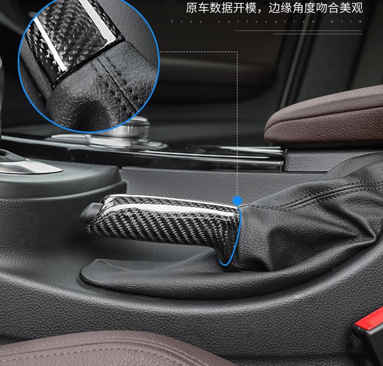 Carbon Fiber Look ABS Handbrake Cover For BMW E46 E90 E92 E60 E39 F30 F34 F10 F20 - BimmerMods