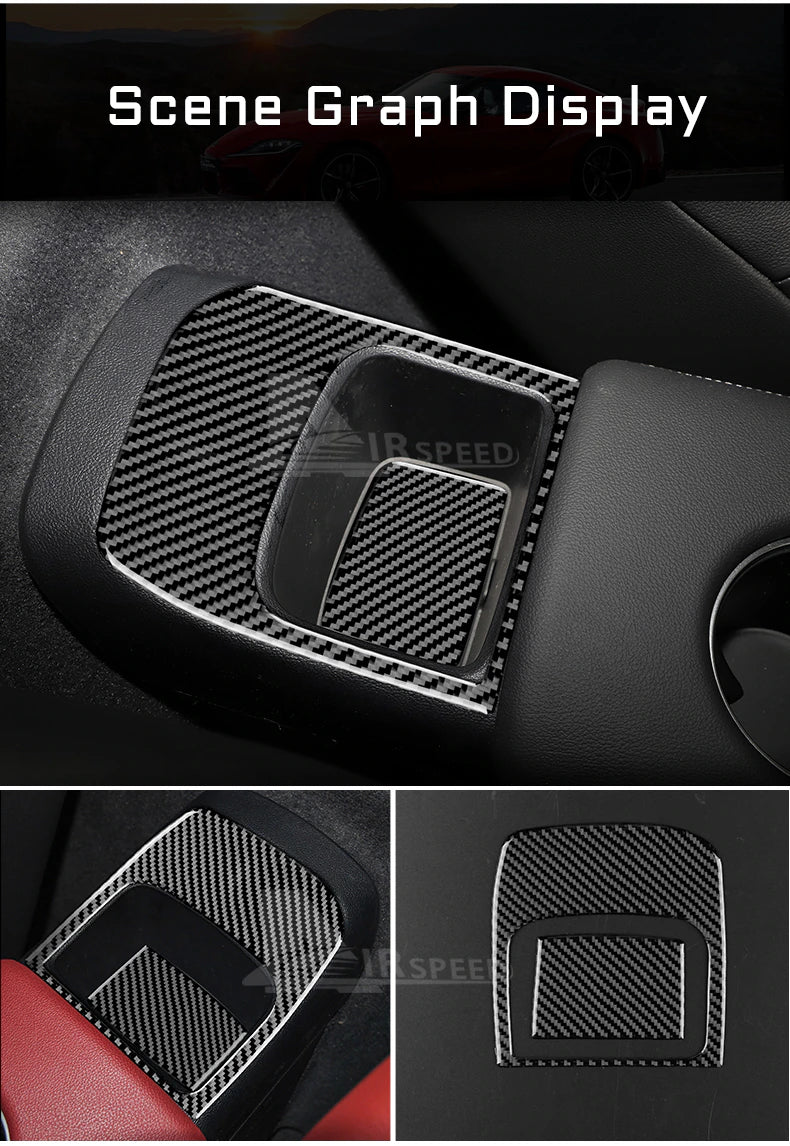 Real Carbon Fiber Rear Storage Box For Toyota Supra GR A90 A91 MK5 2019-2022 - BimmerMods