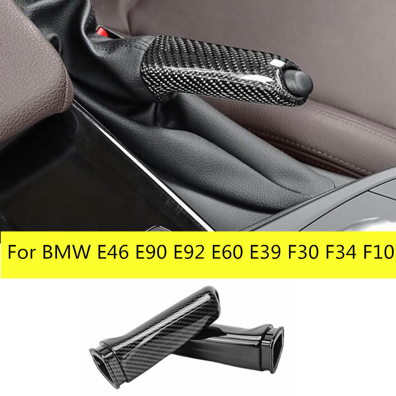 Carbon Fiber Look ABS Handbrake Cover For BMW E46 E90 E92 E60 E39 F30 F34 F10 F20 - BimmerMods