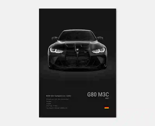 BMW M3C G80 Poster - BimmerMods