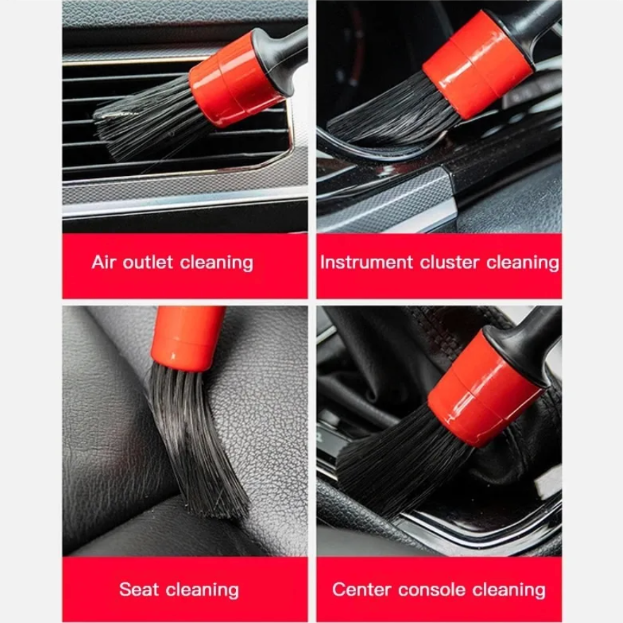 5pcs Car Wash Brush Soft Brush Detail Brush Automotive Interior Cleaning Tools Air Conditioner Air Outlet Cleaning Brush - BimmerMods