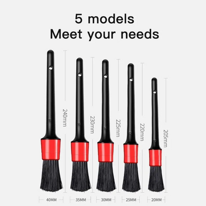 5pcs Car Wash Brush Soft Brush Detail Brush Automotive Interior Cleaning Tools Air Conditioner Air Outlet Cleaning Brush - BimmerMods