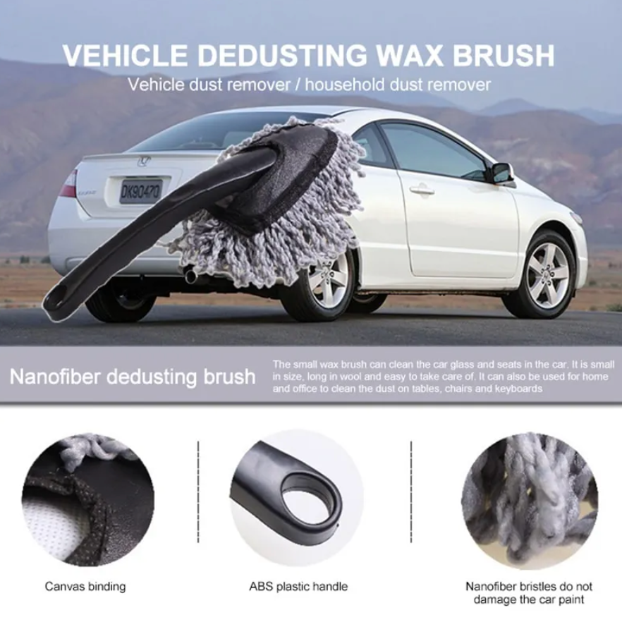 Multifunctional Car Collector Cleaning Dusts Mop Bristles Strong Water Absorption Vehicle Cleaning Wax Mop Brush Car Wash - BimmerMods