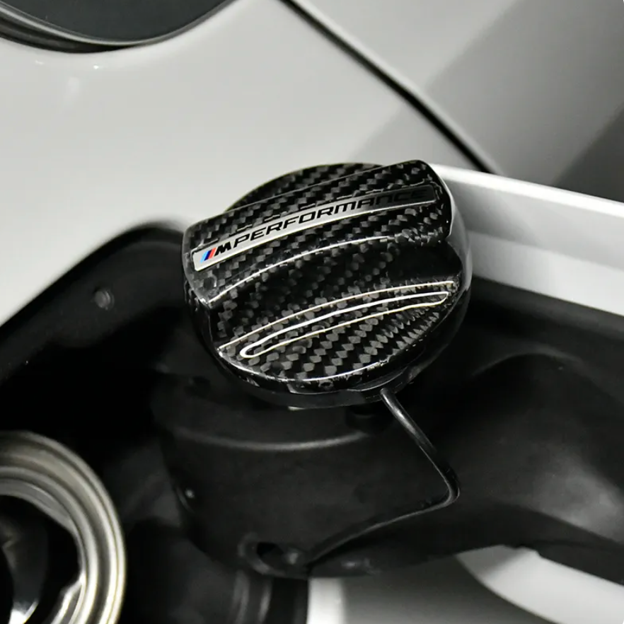 Carbon Fiber Fuel Tank Cap Cover Trim Decorative For BMW F02 F10 F15 F30 F32 F80 F82 G20 G26 G30 G08 X3 X4 M4 M5 E34 E36 E90 Z4 - BimmerMods