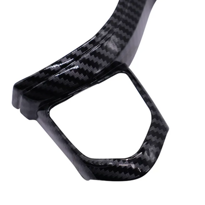 Steering Wheel Cover Trim For BMW F Chassis F06 F10 F11 F12 F15 F16 F20 F21 F22 F23 F30 F32 F34 ABS Carbon Texture Car Interior - BimmerMods