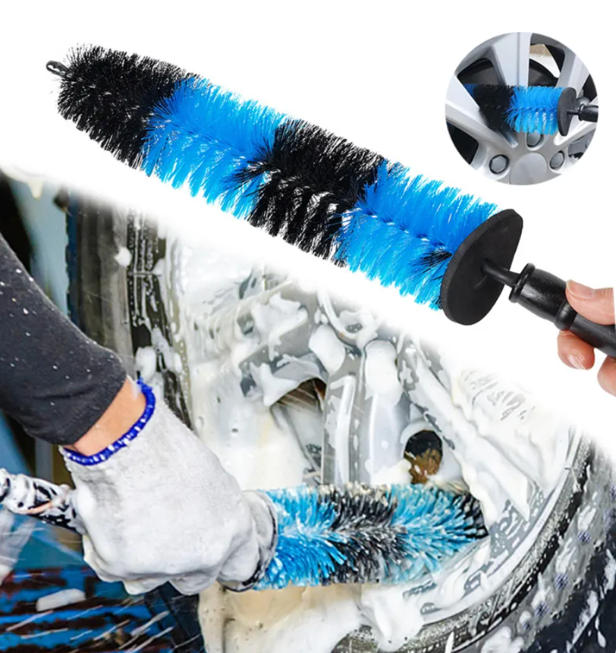 Car Wheel Cleaning Brush Long Handle Cleaning Brushes Truck Car Motorcycles Tire Microfiber Detailing Washing Cleaning Supplies - BimmerMods