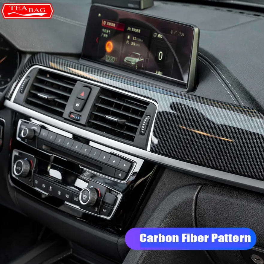 Carbon Fiber Pattern Interior ABS Trim Center Control Panel Trim for BMW F30 F34 F32 F33 F36 Accessories 2013-2018 Car Styling - BimmerMods