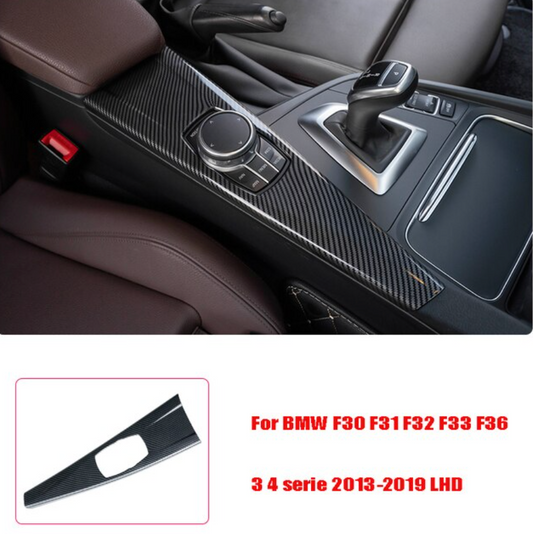 BMW Multi Media Control Dial Carbon Fiber Trim For BMW F30 F31 F32 F36 3 4 Series 2013-2019 LHD - BimmerMods