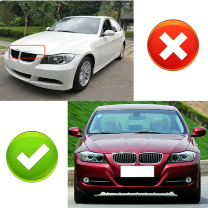 Front Bumper Grilles Kidney Racing Grill Double Slat Grille For BMW 3 Series E90 2009-2012 Matte Accessories - BimmerMods