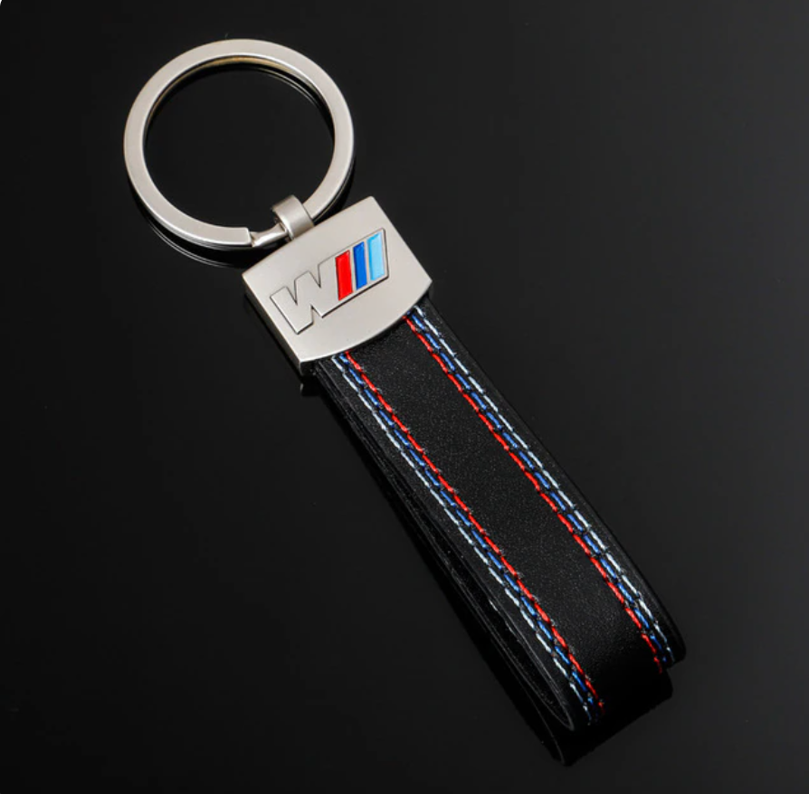 Men Women Highquality Gift Pendant Leather Car-styling Key Chain For BMW M Badge Metal Car Keychain Auto Accessories Keyring - BimmerMods