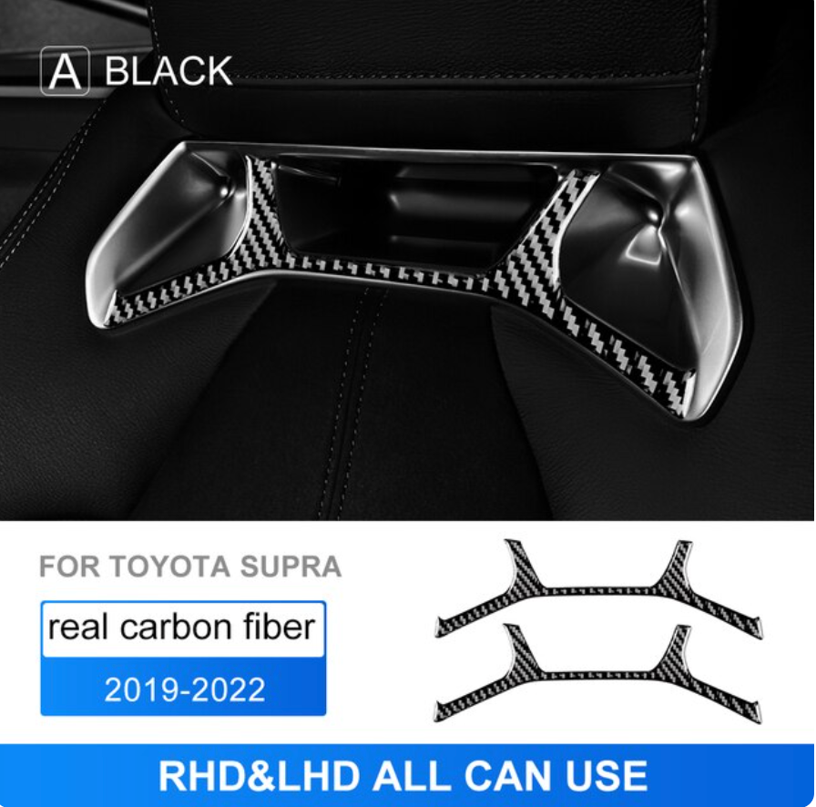 Real Carbon Fiber Headrest Sticker For Toyota Supra GR A90 A91 MK5 2019-2022 - BimmerMods