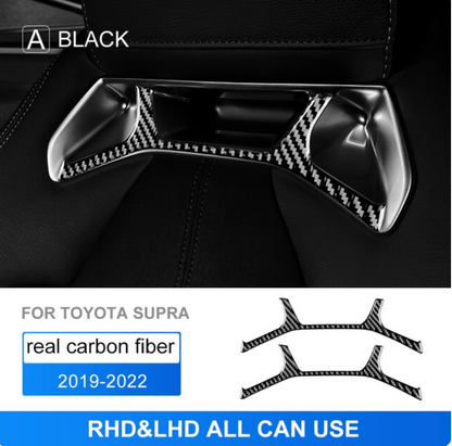 Real Carbon Fiber Headrest Sticker For Toyota Supra GR A90 A91 MK5 2019-2022 - BimmerMods