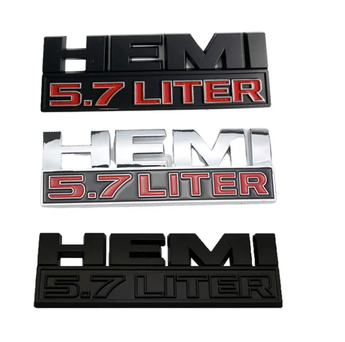 Car Body Side Badge Trunk Sticker for Chrysler HEMI 5.7 LITER - BimmerMods