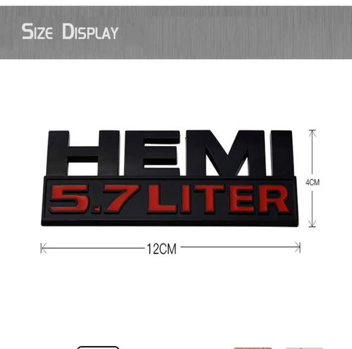 Car Body Side Badge Trunk Sticker for Chrysler HEMI 5.7 LITER - BimmerMods