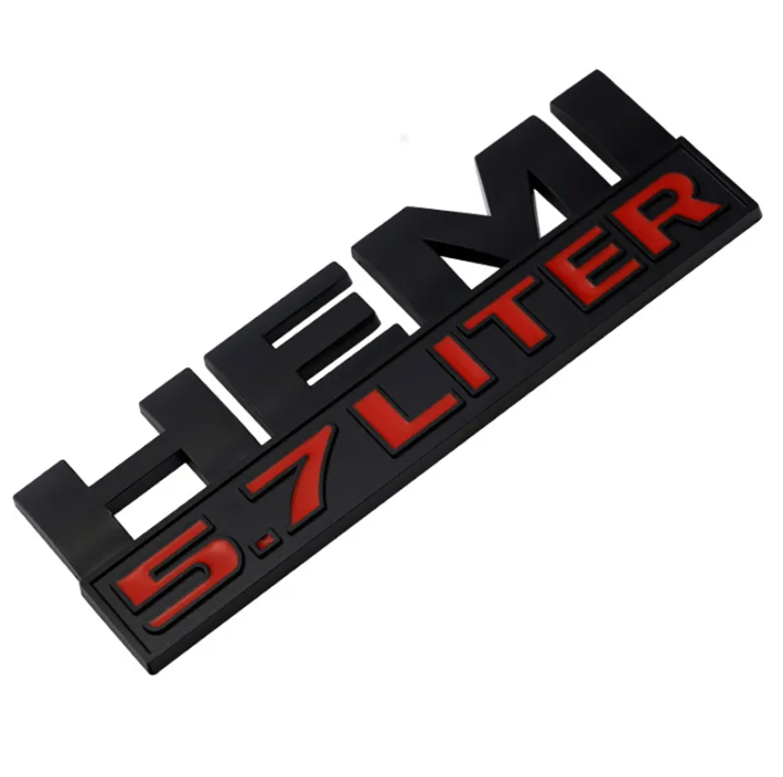 Car Body Side Badge Trunk Sticker for Chrysler HEMI 5.7 LITER - BimmerMods