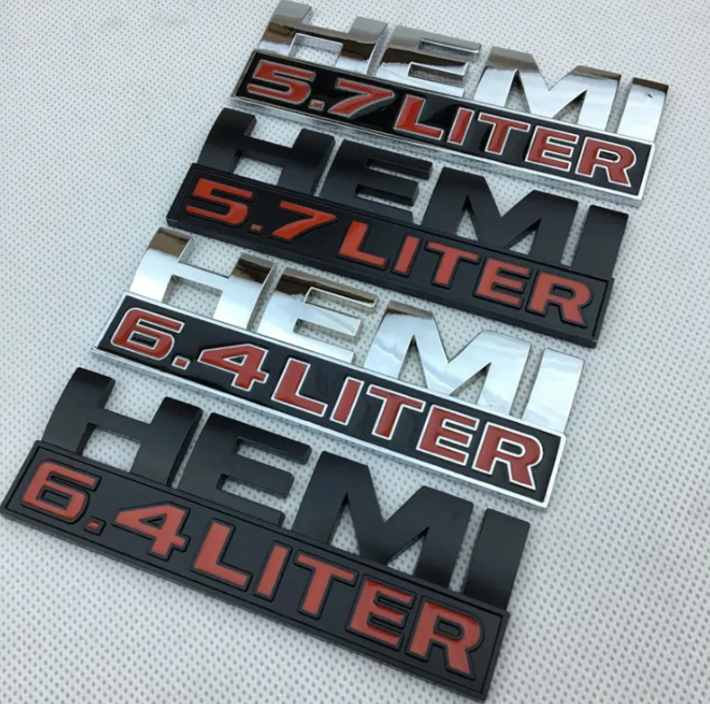 Car Body Side Badge Trunk Sticker for Chrysler HEMI 5.7 LITER - BimmerMods