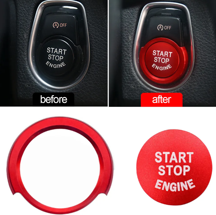 Car Engine Start Button Sticker For BMW 1 2 3 4 Series X1 F48 F20 F21 F30 F32 F33 F34 F36 F45 F46 - BimmerMods