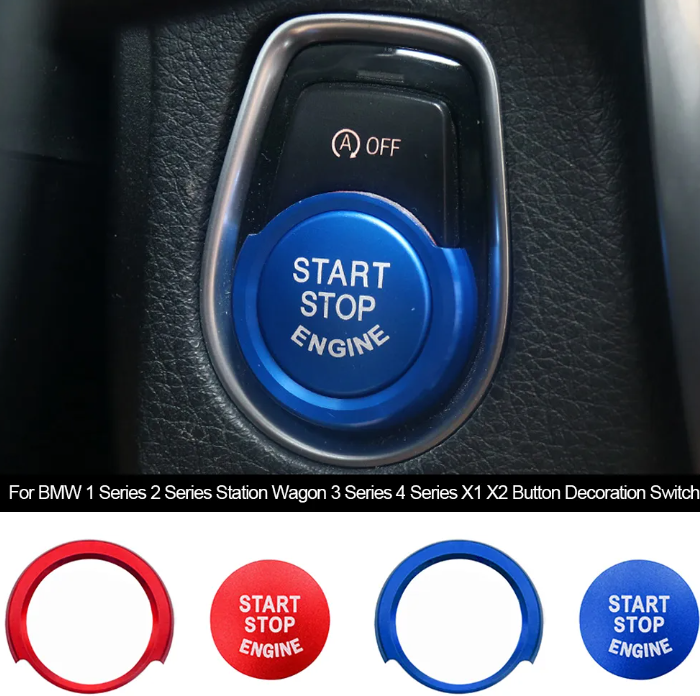 Car Engine Start Button Sticker For BMW 1 2 3 4 Series X1 F48 F20 F21 F30 F32 F33 F34 F36 F45 F46 - BimmerMods