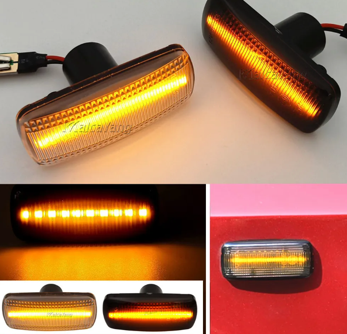 Sequential Flashing LED Turn Signal Side Marker Light For Jeep Grand Cherokee Chrysler 200 300C Dodge Avenger Lancia Flavia - BimmerMods