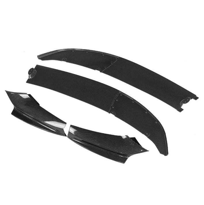 Front Bumper Lip For BMW F10 5 Series 535i 528i M Sport 2011-2016 Carbon Fiber Style - BimmerMods