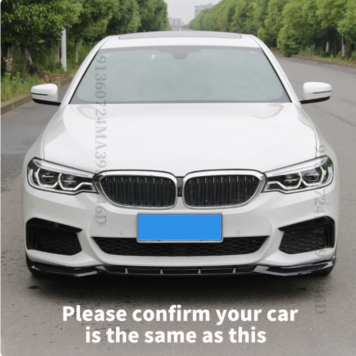 Modified Splitter Deflector Front Bumper Lip For BMW 5 G30 G31 M 530d 525i 540i 530i 2017-2020 - BimmerMods