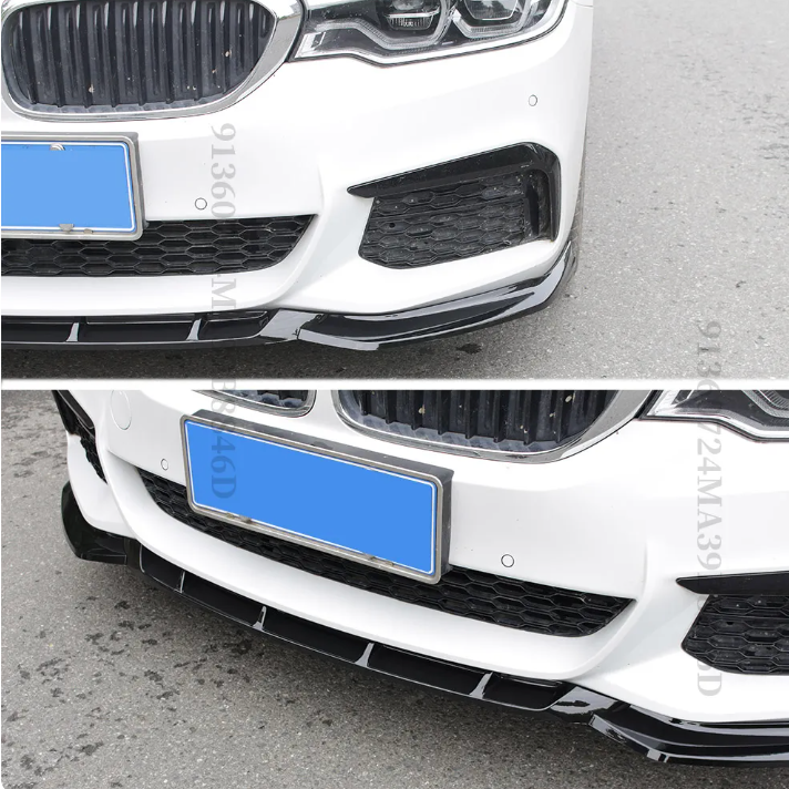 Modified Splitter Deflector Front Bumper Lip For BMW 5 G30 G31 M 530d 525i 540i 530i 2017-2020 - BimmerMods