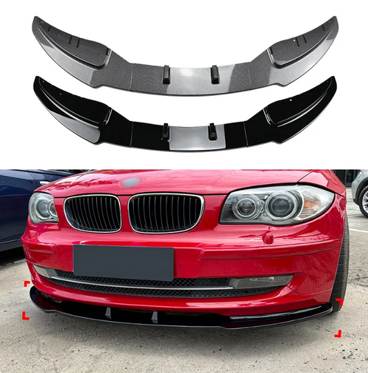 3 PCS Car Front Bumper Lip For BMW 1 Series E81 E82 E87 E88 - BimmerMods