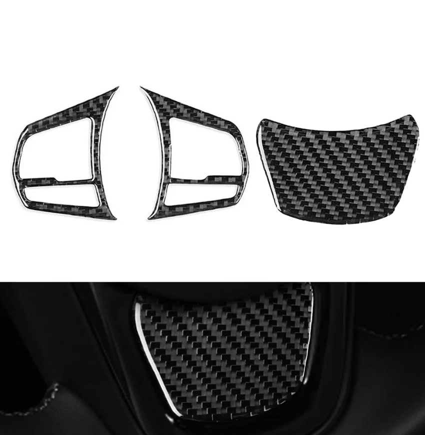 3pcs Car Steering Wheel Carbon Fiber Sticker For GR Supra A90 20-22 - BimmerMods